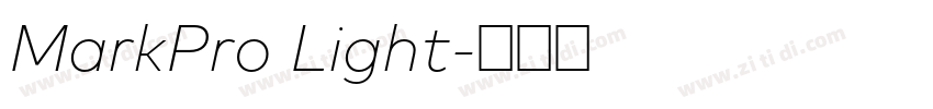 MarkPro Light字体转换